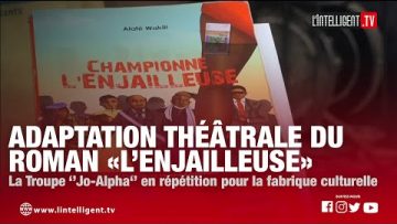 Adaptation théâtrale du roman LEnjailleuse: La Troupe JO ALPHA en répétition