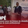 ADZOPÉ: le gouvernement lance les travaux de réhabilitation et dextension du lycée professionnel