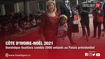 Dominique Ouattara comble 2000 enfants au Palais présidentiel