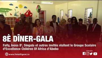 Fally Inoss B, et dautres invités visitent le Groupe Scolaire d’Excellence Children Of Africa