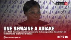 Interview: MME Niamkey, présidente de la coopérative des vivriers et commerçante du marché dADIAKE