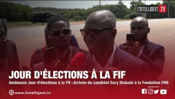 Jour délections à la FIF : ambiance à larrivée du candidat SORRY DIABATÉ à la Fondation FHB
