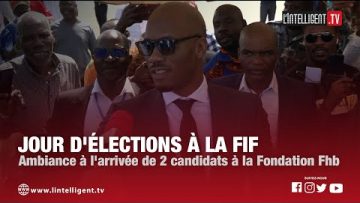 Jour délections à la FIF : ambiance à larrivée de 2 candidats à la Fondation FHB