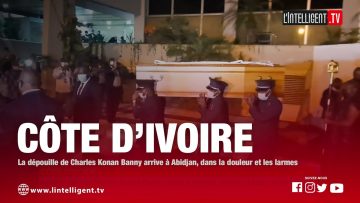 La dépouille de Charles Konan Banny arrive à Abidjan, dans la douleur et les larmes