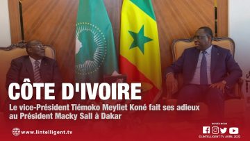 Le vice-Président Tiémoko Meyliet Koné fait ses adieux au Président Macky Sall à Dakar