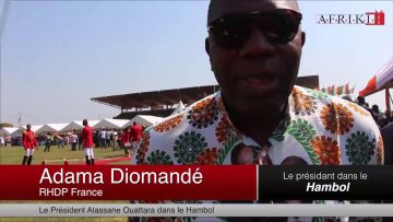 Réaction de Adama Diomandé lors de la visite dÉtat du Président Ouattara dans la Hambol