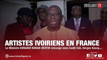 Artistes ivoiriens en France : le ministre KKB échange avec Gadji Celi, Serges Kassy….