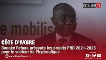 Côte d’Ivoire: Bouaké Fofana présente les projets PND 2021 2025 pour le secteur de l’hydraulique