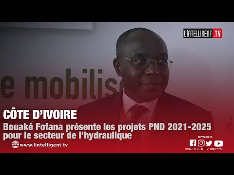 Côte d’Ivoire: Bouaké Fofana présente les projets PND 2021 2025 pour le secteur de l’hydraulique