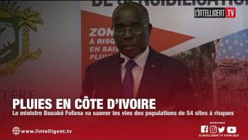 Pluies en CI : Le ministre Bouaké Fofana va sauver les vies des populations de 54 sites à risques