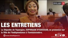 Les entretiens avec EUPHRASIE NGUESSAN qui se prononce sur la fête de lindépendance à Yamoussoukro