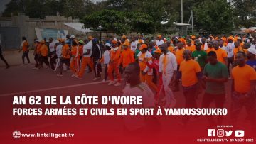 An 62 de la Côte dIvoire : forces armées et civils en sport à Yamoussoukro