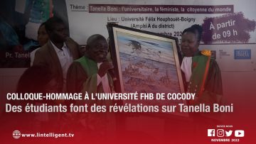 Colloque-hommage à luniversité FHB de Cocody : des étudiants font des révélations sur Tanella Boni