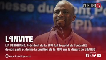 LINVITE LIA FERDINAND, président de la JFPI fait le point de lactualité de son parti