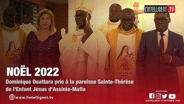 Noël 2022 : Dominique Ouattara prie à la paroisse Sainte-Thérèse de lEnfant Jésus dAssinie-Mafia