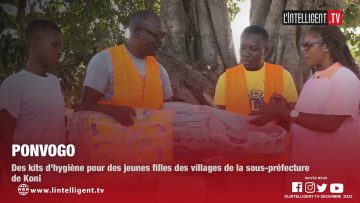 Ponvogo: des kits dhygiène pour des jeunes filles des villages de la sous-préfecture de Koni