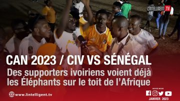 CAN 2023/ CIV – SÉNÉGAL: Des supporters ivoiriens voient déjà les Éléphants sur le toit de l’Afrique
