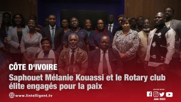 Côte divoire: Saphouet Mélanie Kouassi et le Rotary club élite engagés pour la paix