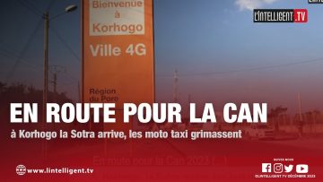 En route pour la CAN 2023… à KORHOGO la SOTRA arrive, les motos taxi grimassent