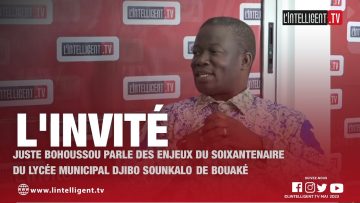 LINVITÉ BOHOUSSOU parle des enjeux du soixantenaire du lycée municipal DJIBO SOUNKALO de BOUAKÉ