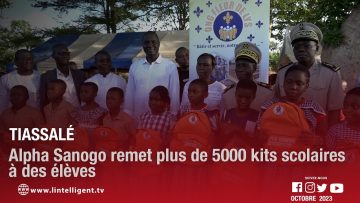 Tiassalé : Alpha Sanogo remet plus de 5000 kits scolaires à des élèves