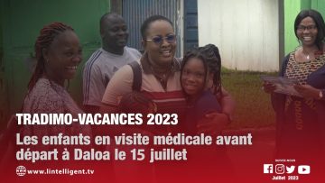 Tradimo-vacances 2023 :  les enfants en visite médicale avant départ à Daloa le 15 juillet