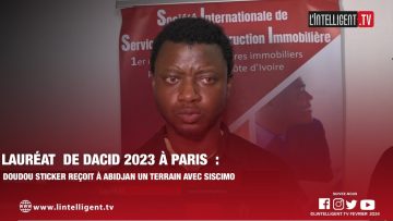 Lauréat  de Dacid 2023 à Paris – Doudou Sticker reçoit à Abidjan un terrain avec Siscimo