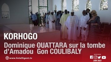 Korhogo: Dominique OUATTARA sur la tombe d’Amadou GON COULIBALY